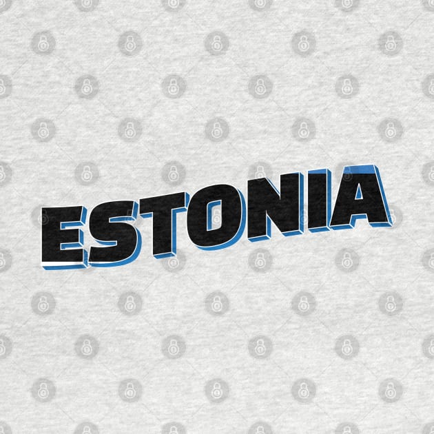 Estonia Vintage style retro souvenir by DesignerPropo